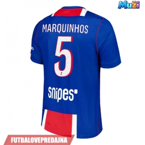 Lacne Muži Futbalové dres Paris Saint-Germain Marquinhos #5 2026-27 Krátky Rukáv - Domáci